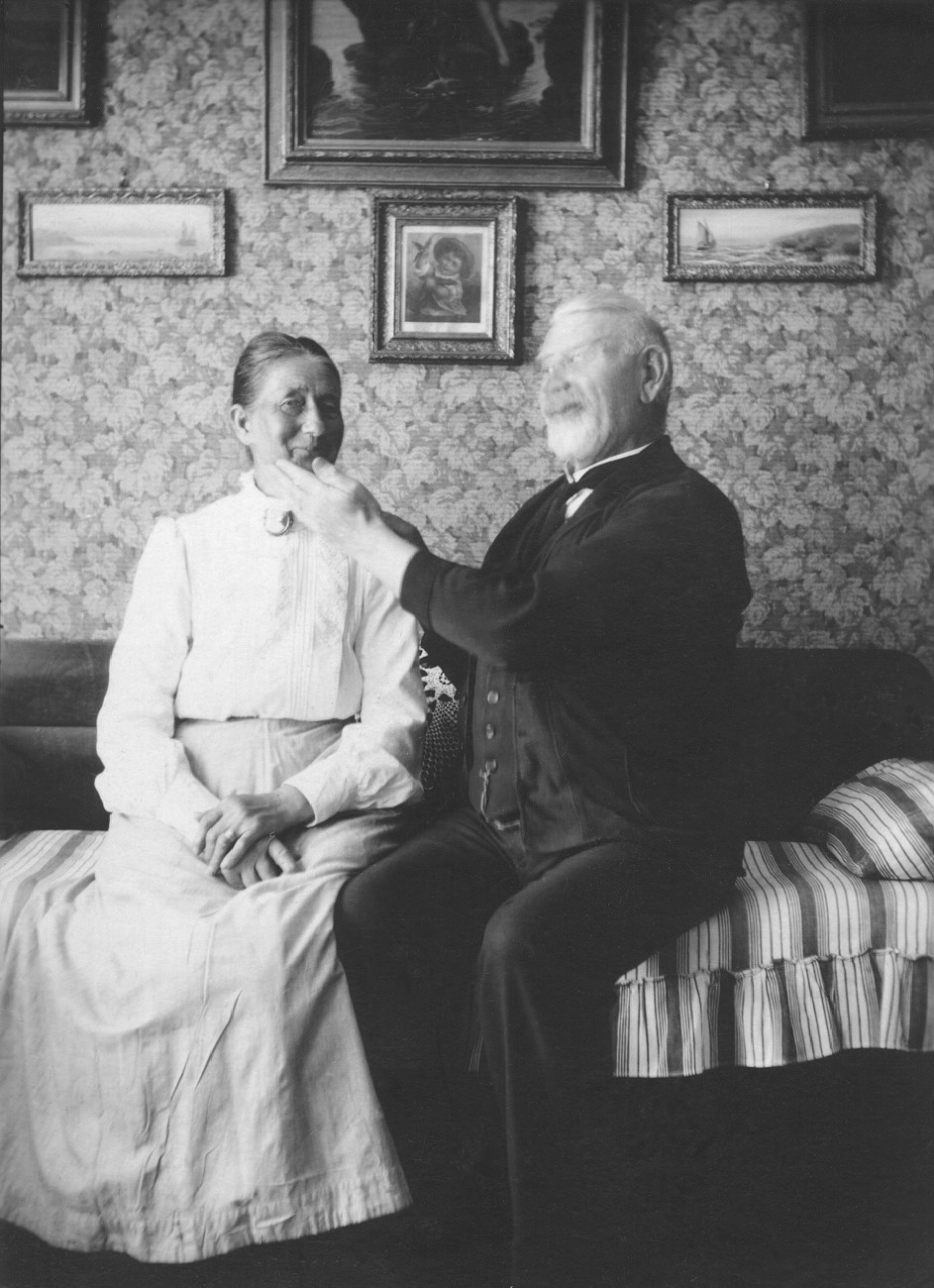 Otto Hansson med hustrun Hilda
